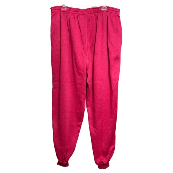 Laura Katherine Loungewear Red Sweat Pants 42 / 22W - Picture 3 of 4